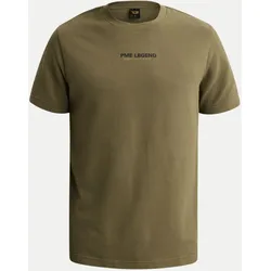 T-Shirt mit Logo-Schriftzug Grün 3XL