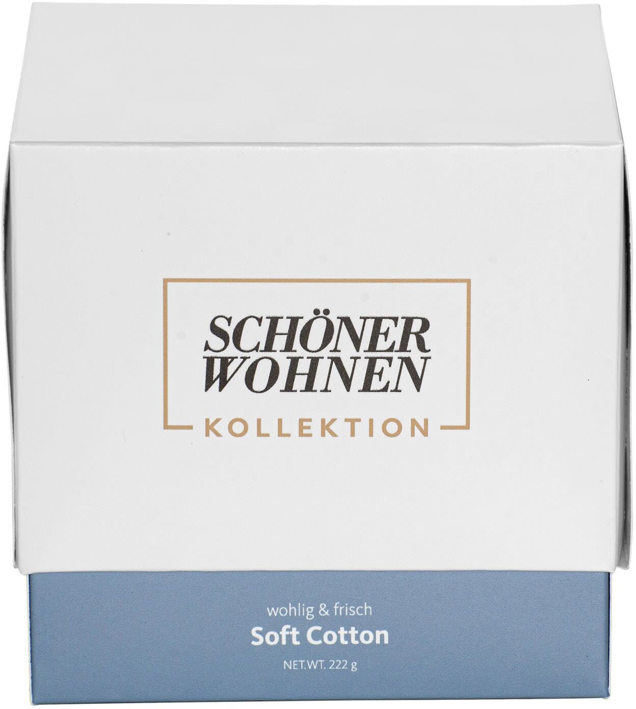 SCHÖNER WOHNEN-Kollektion Duftkerze Mod. Soft Cotton L, Accessoires, 26230197, blau