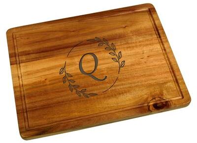 Picnic at Ascot Personalized Acacia Cutting Charcuterie Board
