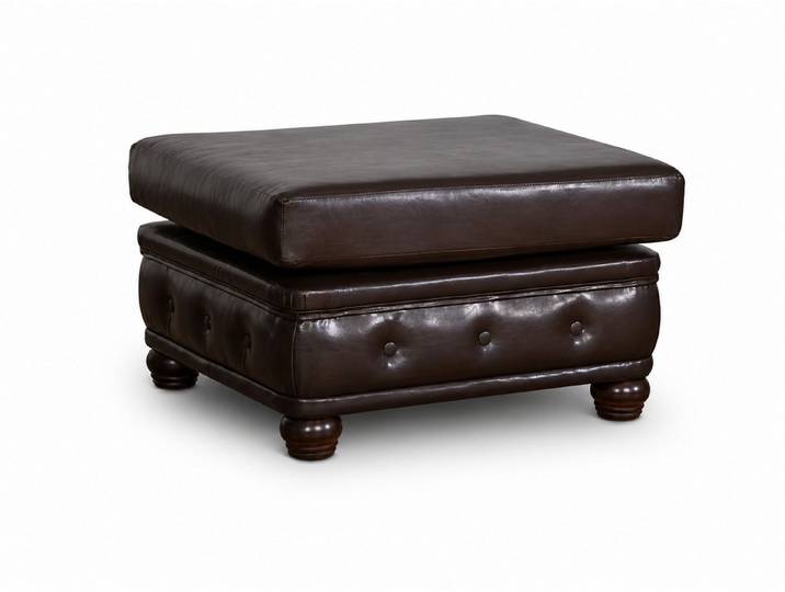 JVmoebel Hocker Club Lounge Fußhocker aus Leder und Textil Sofort (Hocker), Made in Europa