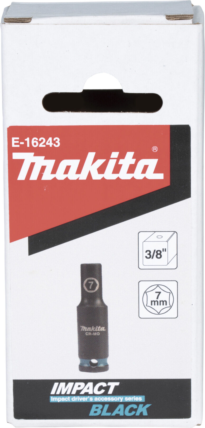 Makita Schlagnuss 3/8", SW7, lang, Impact Black (E-16243)