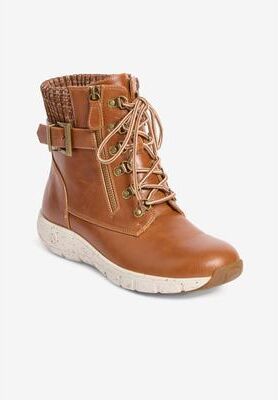 Women's The James Trail Boot by Comfortview in Cognac (Size 11 M)