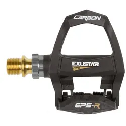 Exustar E-PR200CKTi Rennradpedale, Look-Keo-kompatibel, Carbon und Titan, 176 g
