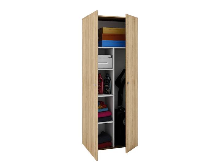 Armoire multifonction Vandol Panneau aggloméré enduit Marron/Imitation chêne de Sonoma 70 x 178 x 40cm