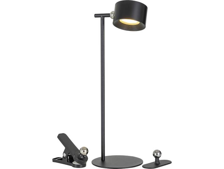 Tischlampe Bono schwarz Metall/Kunststoff H 36.6 cm 300 lm - LED - Lichtfarbe: Extra warmweiss - Tageslichtweiss - LED Energiesparlampen