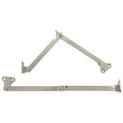 Klappenhalter mit Arretierung, aus Stahl vernickelt, 250 mm, rechts