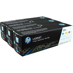 3 HP Toner U0SL1AM 131A Multipack CMY