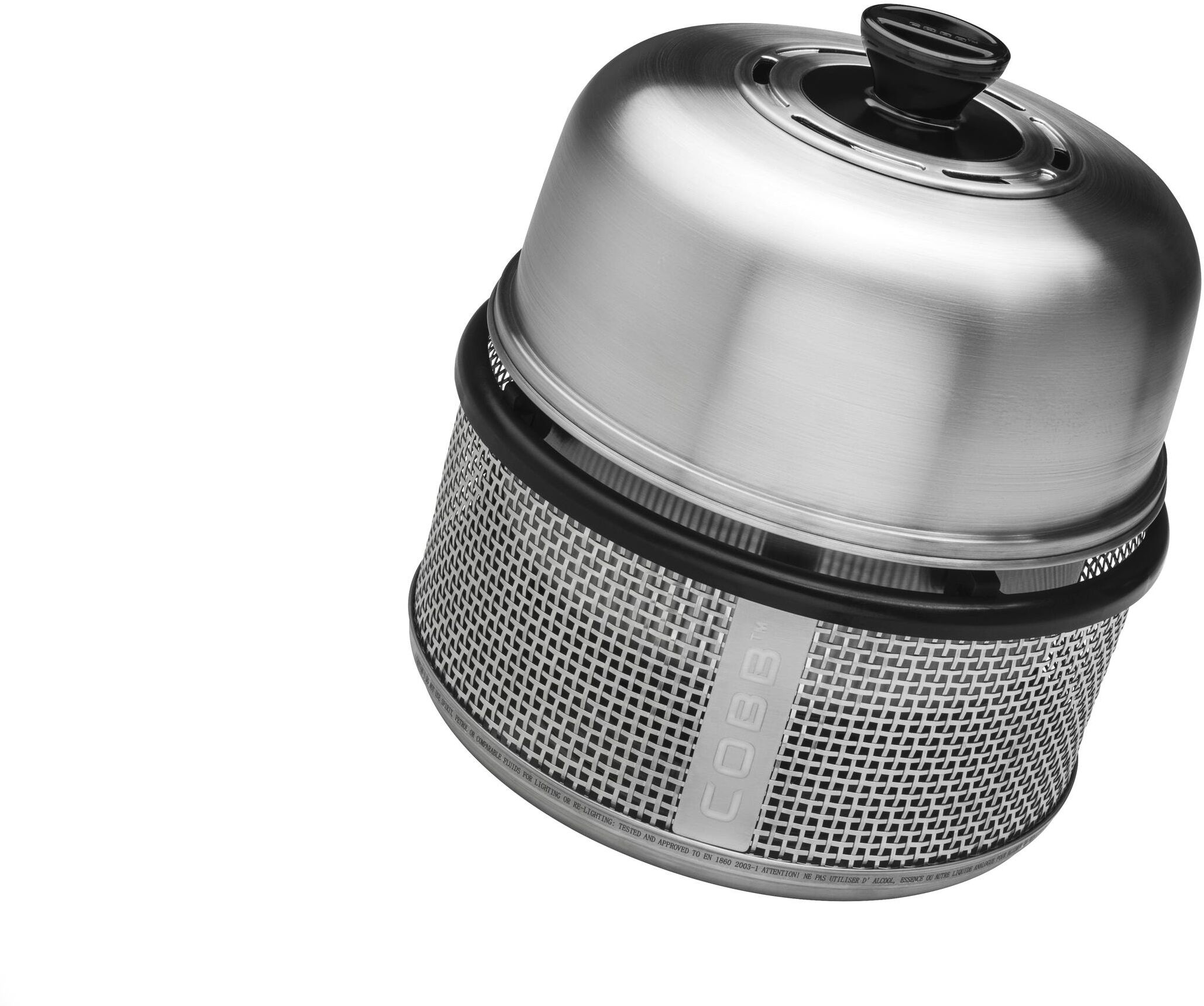 Camping-Gasgrill "COBB Supreme Tischgrill", silber (silberfarben), B:32,5cm H:35cm, Grills, Camping-Gasgrill silberfarben B/H/T: 32,5cm