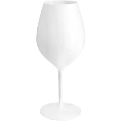 6 Mehrweg Wein Cocktail Gläser Spritz weiß Tritan 510ml Wiederverwendbar Kunststoff unzerbrechlich Stilglas