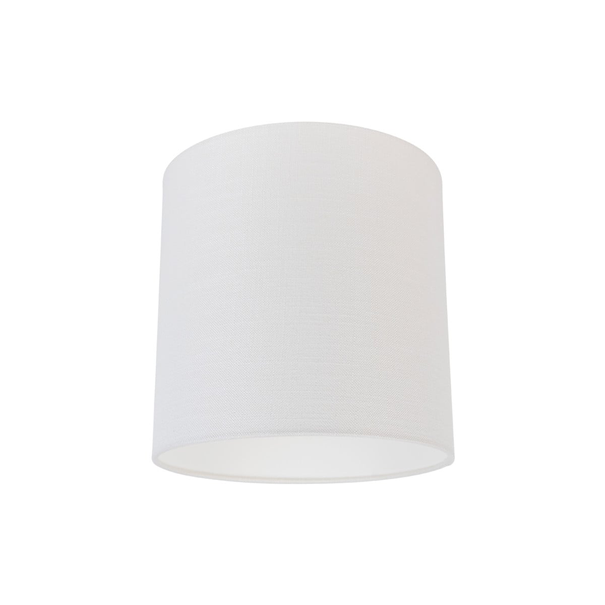 Qazqa Stoffen lampenkap wit cilinder E27 B/D/H: 25 x 25 x 25 cm