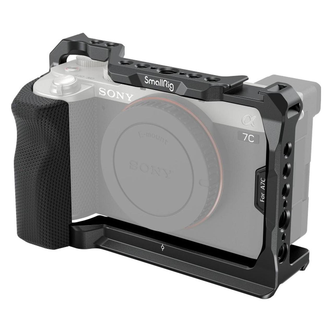 SmallRig 3212 Cage mit Seitenhandgriff für Sony A7C Kamera (Cage) (3212B)