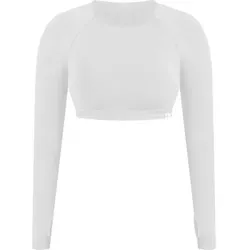 SMILODOX Crop Longsleeve Linnea, Größe M in Grau Grau