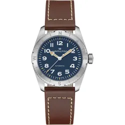 Hamilton Khaki Field Expedition Auto 37mm H70225540 - blau,texturiert,braun - 37mm