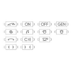 Legrand Beschriftungsfeld Living&Light Schwarz L4916KIT 1 St.