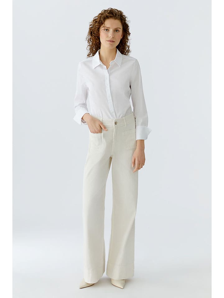 Oui Jeans - Comfort fit - in Creme - 44