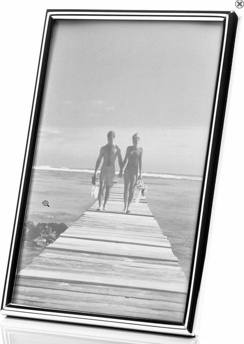 Zilveren fotolijst voor 10x15 cm foto