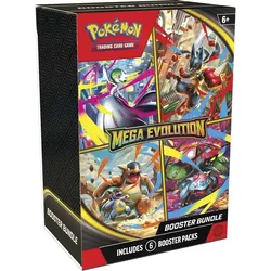Pokémon Pokemon Trading Card Mega Evolution Booster Bundle 6 Booster (Englisch, Booster Display, Booster Pack)