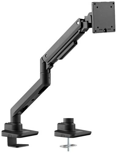 LogiLink BP0168 Monitor-Tischhalterung 1 Display(s) Schwarz Drehbar, Höhenverstellbar, Neigbar, Rotierbar, Schwenkbar