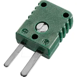 BB MS KGN-50+120 - Miniaturstecker Typ K, grün, -50..+120 °C