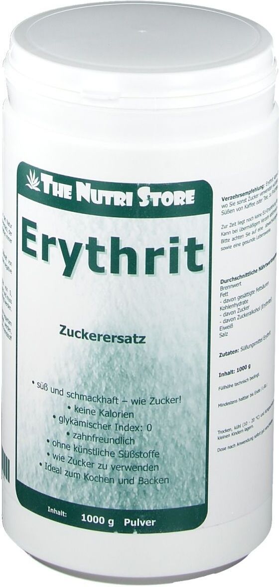 The Nutri Store Erythrit Zuckerersatz Pulver 1000 g