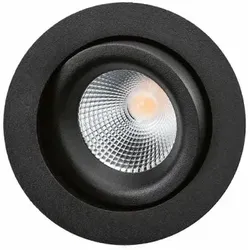 SG LEUCHTEN LED-Einbaustrahler 8,5W Konverter JUNISTAR ISOSAFE 912244 1LED schwarz weiß schwarz