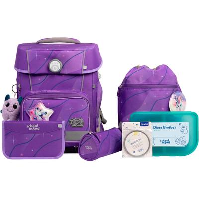Schulranzen SCHOOL-MOOD "Champion Maxx Pro", Kinder, Gr. B/H/T: 30cm x 40cm x 23cm, lila (marie (pegasus) mit moodie willi wissbegier), Polyester, Rucksäcke