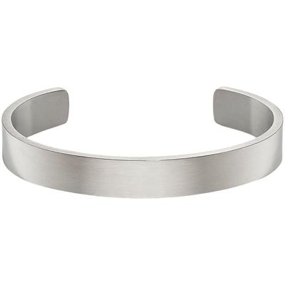 Armspange BRUNO BANANI "Schmuck Geschenk Armschmuck", silber (edelstahlfarben), Armbänder, Damen, Edelstahl, Armspange