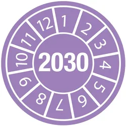 Brady, Etikettenrolle, Inspection Date Labels