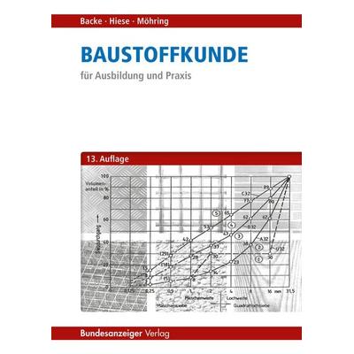 Baustoffkunde, Taschenbuch von Hans Backe,Wolfram Hiese,Rolf Möhring, Reguvis Fachmedien, 978-3-8462-0714-7