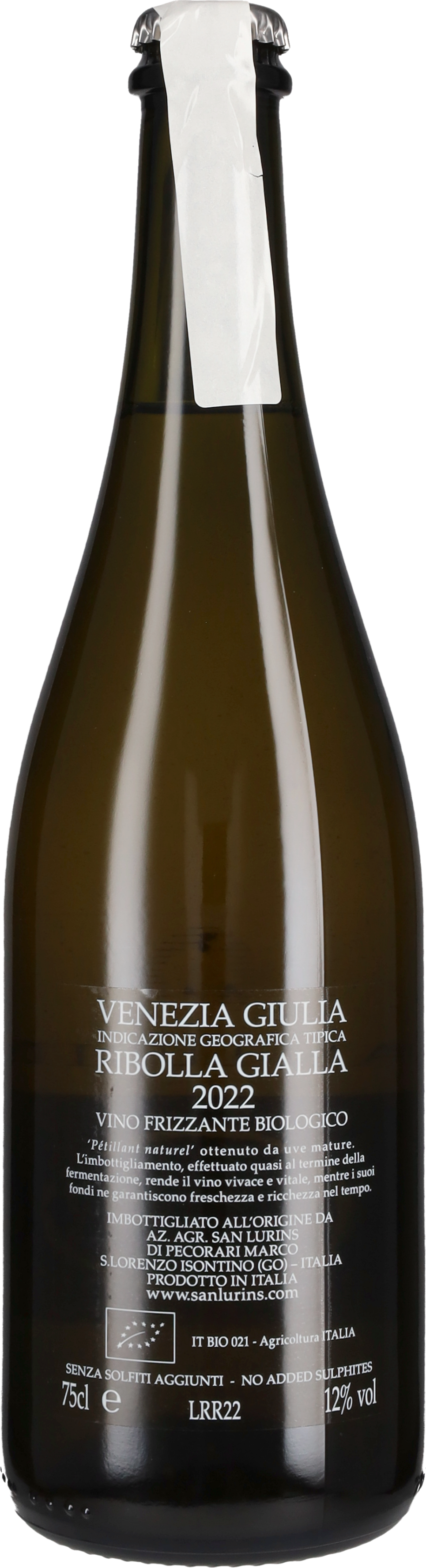 Ribolla Gialla Frizzante Pet-Nat San Lurins 2022