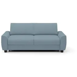 Schlafsofa Monza Stoff Blau Hellblau