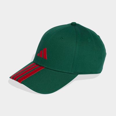 Baseball Cap ADIDAS PERFORMANCE "3-STREIFEN NEW LOGO", Damen, drkgrn, betsca, Baumwolle, Caps
