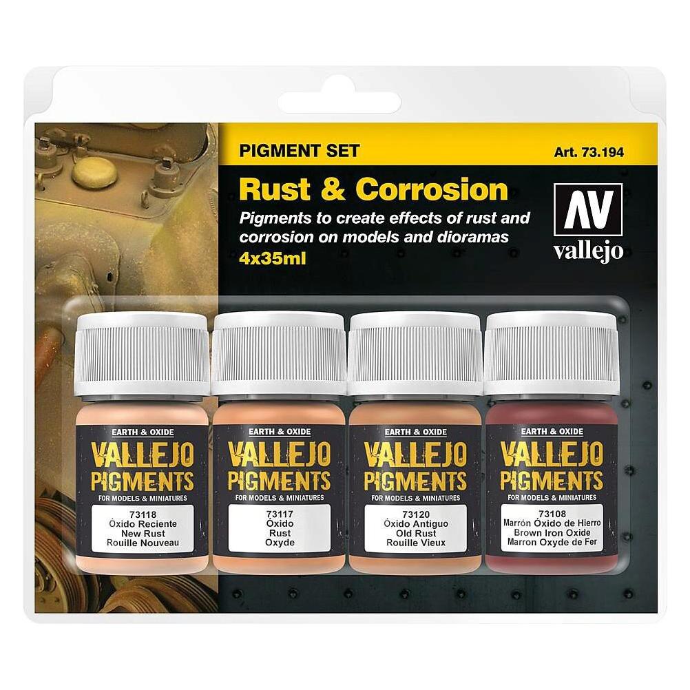 Vallejo Rust and Oil Pigment-Set Farbpigmente (35 ml) (73194)