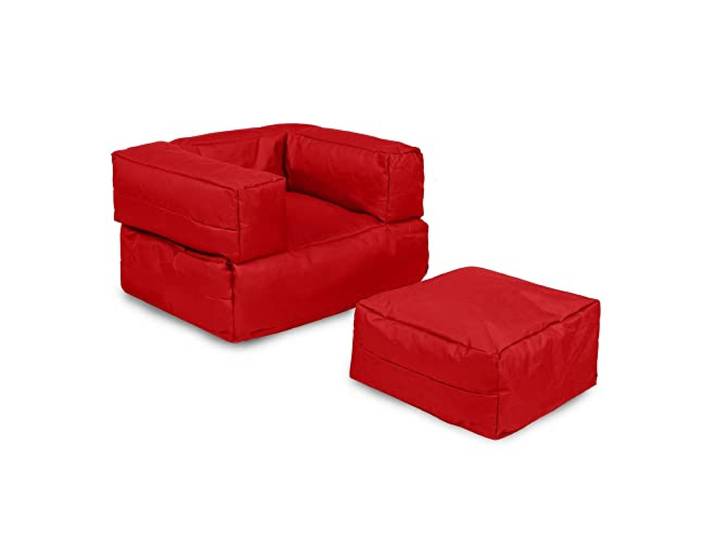 WELL HOME MOBILIARIO & DECORACIÓN Sessel + Sitzsack für Kinder, für den Außenbereich, Rot