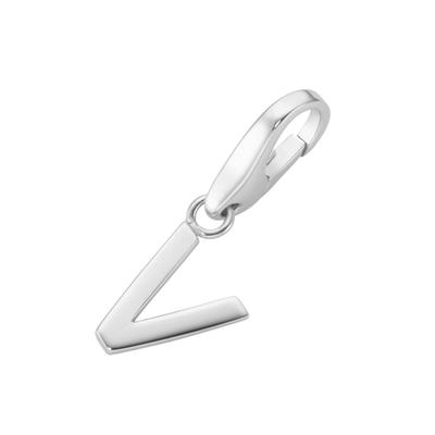 Charm Buchstabe "Buchstabe V, Silber 925", silber, GIORGIO MARTELLO MILANO, Charms, Damen, Silber 925 (Sterlingsilber)