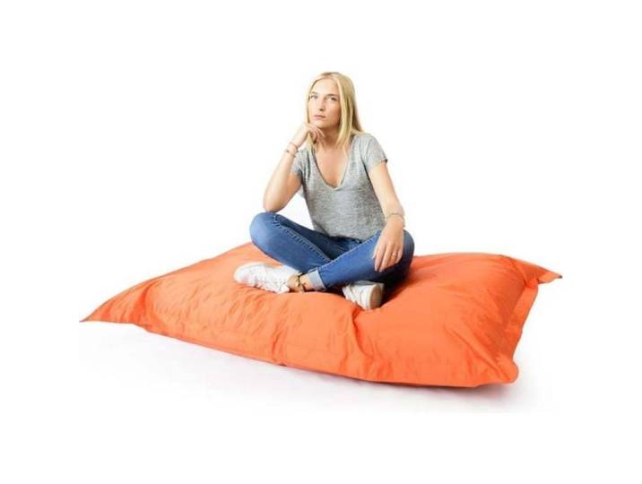 Pouf Géant Orange XL - LiveDeco® - Adulte - Ecologique - Intérieur et extérieur