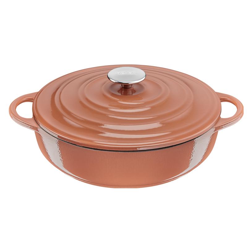 Tefal LOV Bräter (Bräter + Schmortopf, Kochtopf, Eisen, 28 x 13 cm) (E2607204)