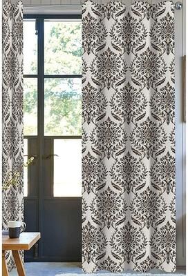 A1 Home Collections 100% Organic Cotton Drapery Panel Set of 2, Brown