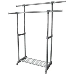 Gerso Garderobenwagen mit Schuhablage grau, 165x44 cm