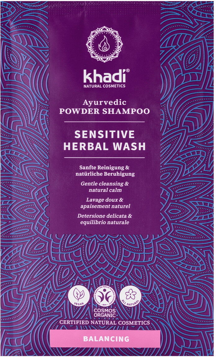 50g khadi Balancing Ayurvedic Powder Shampoo Sensitive Herbal Wash