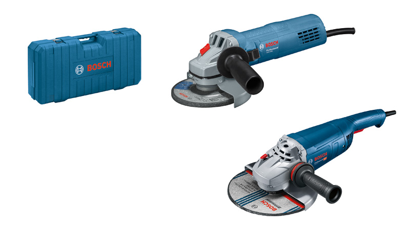 Bosch Combo Kit: 2-tlg. Winkelschleifer-Set: Winkelschleifer GWS 22-230 J + Winkelschleifer GWS 880 in Koffer Kabelgebunden 06018C1308