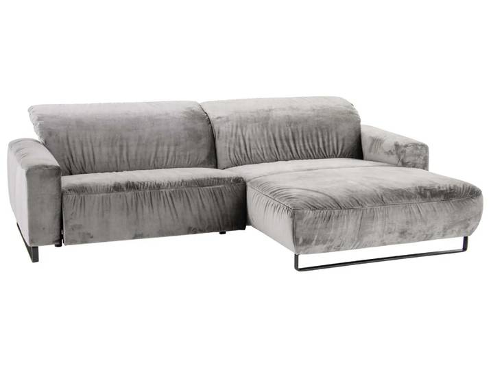 Ecksofa Eindhoven Basic Candy / Farbe: Silver / Material: Stoff Basic