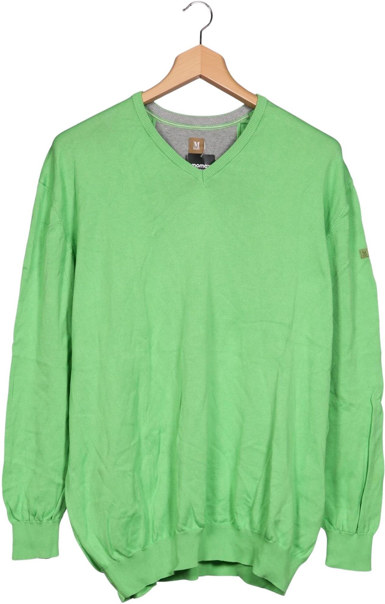 Maerz Herren Pullover, Hellgrün, Gr. EU 66, Baumwolle - Second Hand