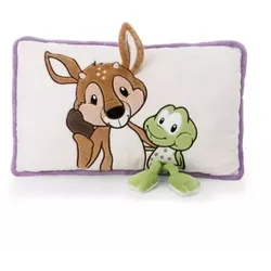 Nici Grün: Kissen René Rehbock und Frosch Fridolin - 43 x 25 cm