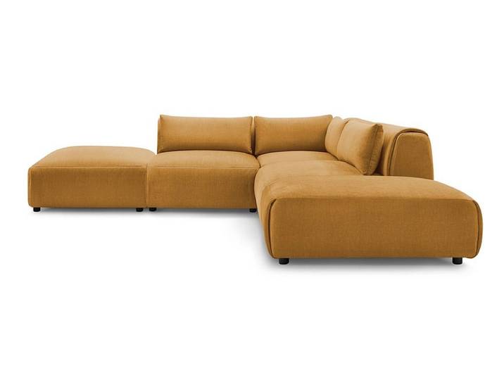 Ecksofa BOBOCHIC JEANNE Samt gelb