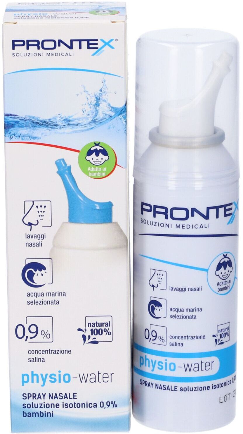 SAFETY SpA Prontex Physio-Water Soluzione Isotonica Spray Nasale Bambino 100ml - Nebulizzazione Delicata