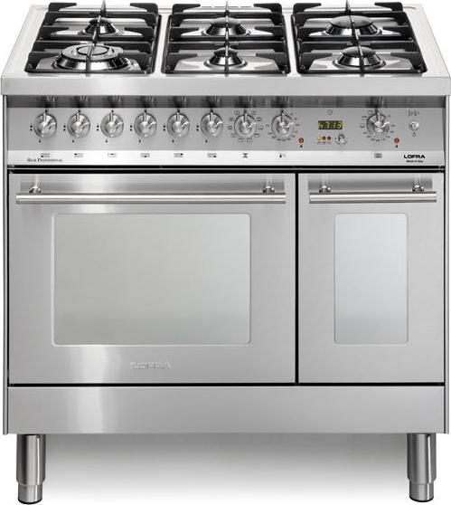 Lofra Special 90, Range Cooker (Kochherd), Edelstahl, Tasten, Drehregler, Edelstahl, Vorderseite, Elektronisch