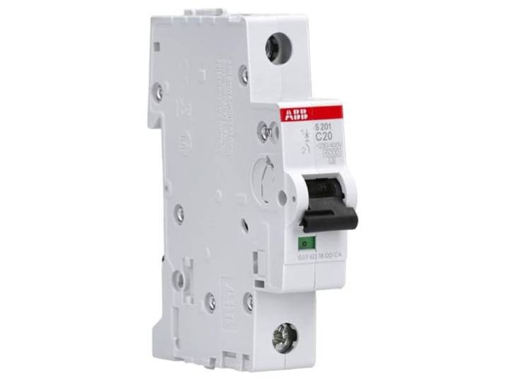 ABB S201-C20 S200-1P 20 A-C C-karakteristiek 2CDS251001R0204