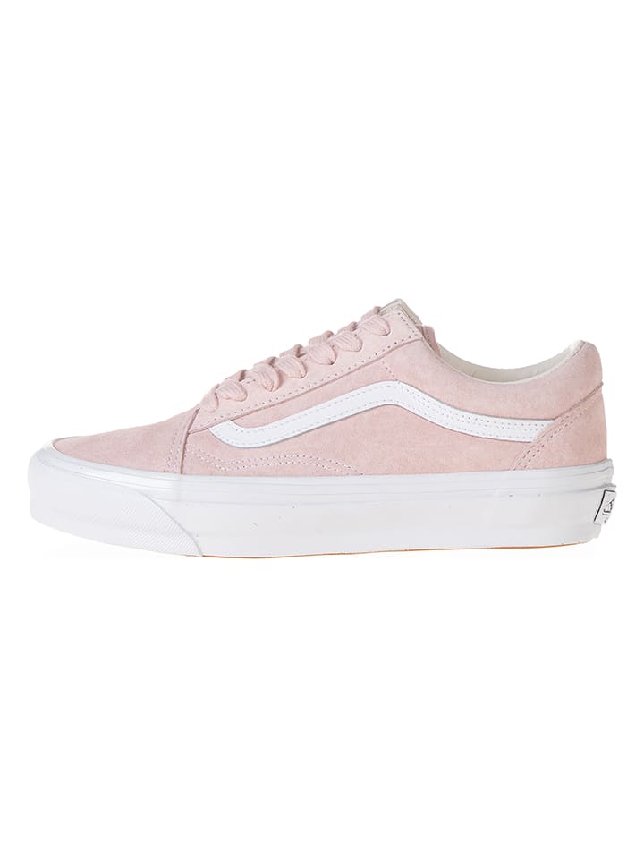 Vans Leder-Sneakers "Old Skool" in Rosa - 44,5