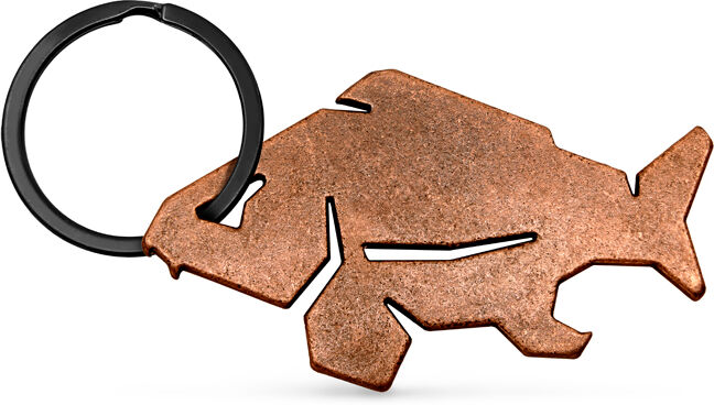 Porte-clés ouvre-bouteille Delphin CARPENER bronze bronze Gray, Azure, Silver bronze